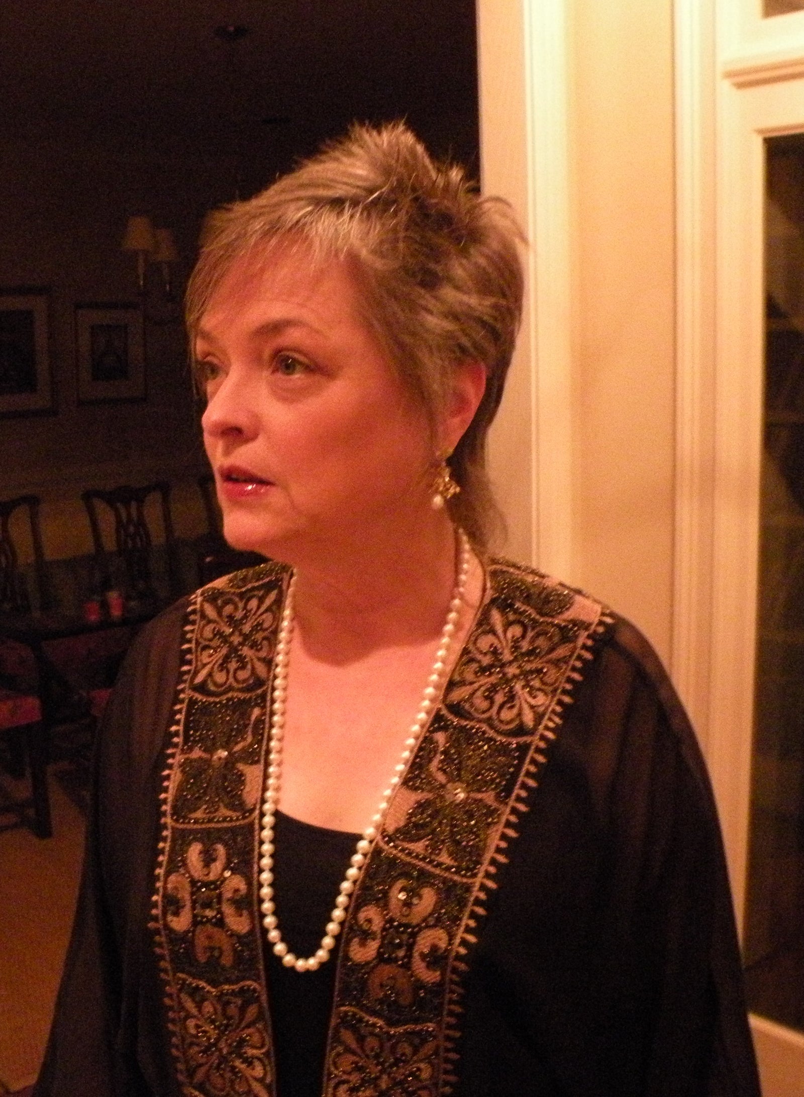 Ice Palaces: South Sea Pearl, Songea Sapphire, and Gold Necklace