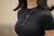 Ethereal Necklace: White Gold Chain, Black Diamonds, and A Black Tahitian Pearl