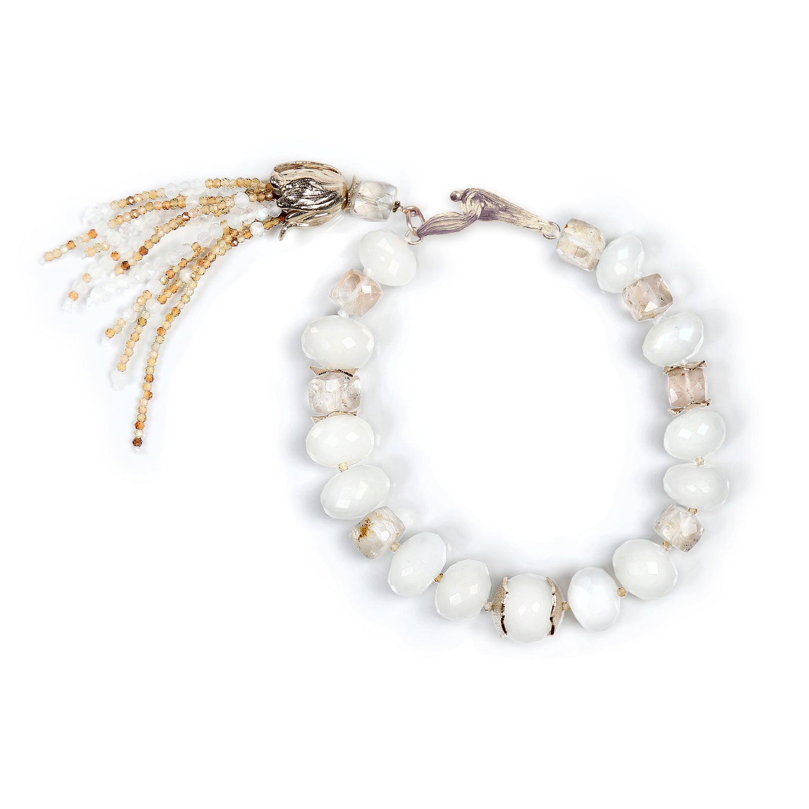 Moonglow: Moonstone, Precious Topaz, and Gold Bracelet