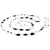 Sterling silver.  Gems: pearl, onyx, agate, quartz, and jasper. White Orchid Studio’s floral bead cap.  Approximate length 56.”