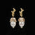 Golden Buds: Freshwater Pearl, Songea Sapphire, and Gold Earring