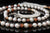 14kt yellow gold.  Gems: pearl (12-16 mm), button pearl (3mm), sunstone, and goldstone.  White Orchid Studio’s floral bead caps and spacers.  Approximate length:  56”