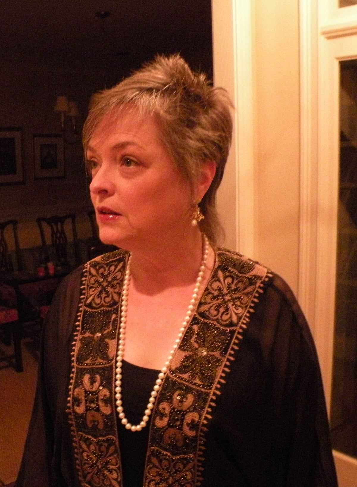 Ice Palaces: South Sea Pearl, Songea Sapphire, and Gold Necklace